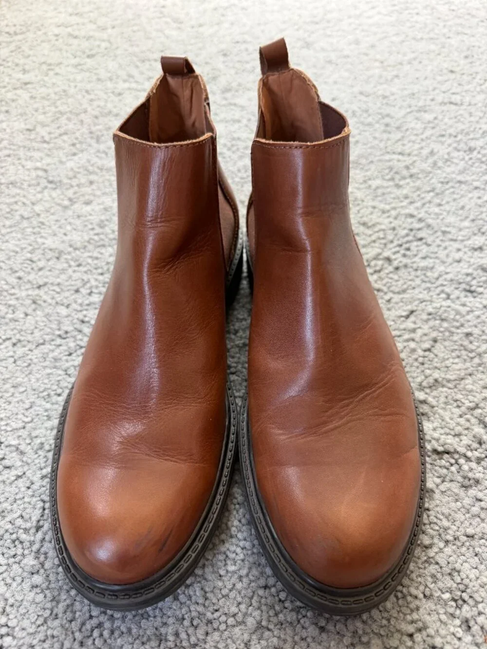Enzo Tesoti Chelsea Boots - Sz. 41 (US Men's 8.5) -Made in Spain - Brown Leather
